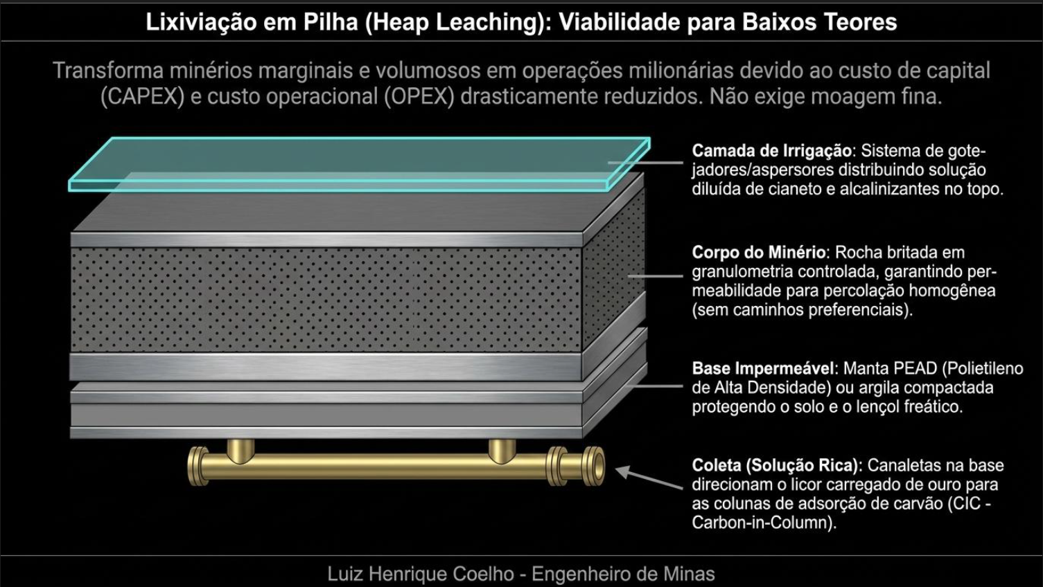 Lixiviação em Pilha (Heap Leaching)